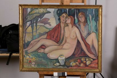 null STORCK Romeo, 1903-1991

Three Nudes in a Park

oil on canvas

signed lower...