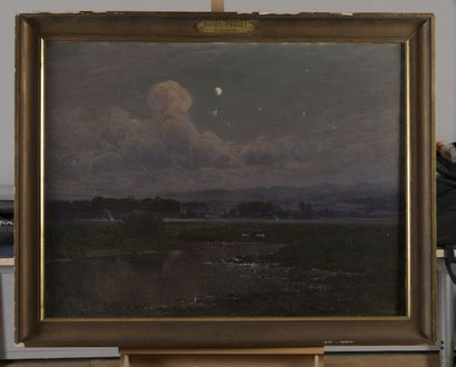 null DIDIER-POUGET William, 1864-1959

Pond in the moonlight

oil on canvas (accidents,...