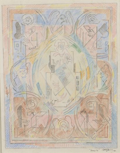 null GLEIZES Albert, 1881-1953

Gospels, 1940

colored pencil and graphite on paper...