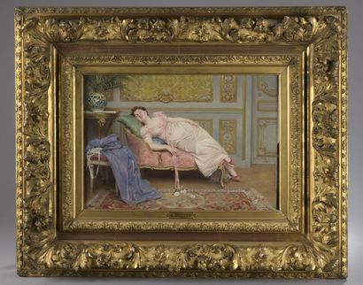 null DEULLY Eugène, 1860-1933

After the ball, 1896

oil on canvas (small lacks on...
