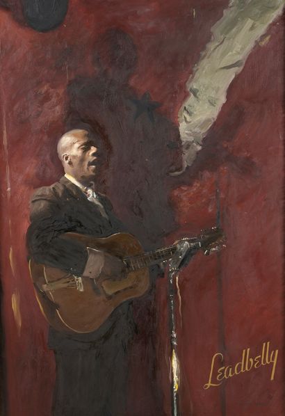 null MORGAN Howard, 1949-2020

Leadbelly, IV 95

oil on canvas 

signed, titled and...