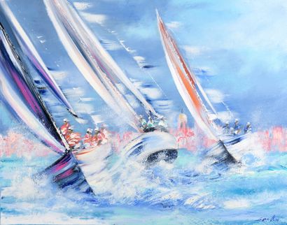 null SPAHN Victor, born in 1949

Sails in Saint-Tropez

oil on canvas

signed lower...