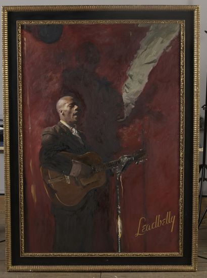 null MORGAN Howard, 1949-2020

Leadbelly, IV 95

oil on canvas 

signed, titled and...