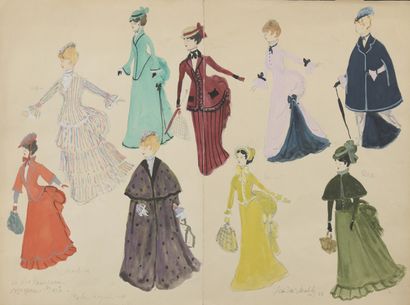 null MALCLES Jean-Denis, 1912-2002

La vie parisienne, costume designs for Offenbach's...