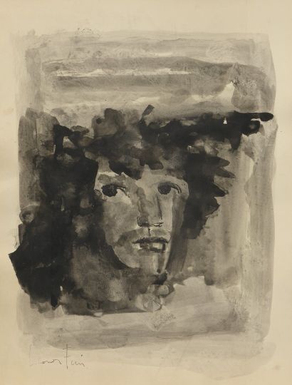 null FINI Leonor, 1907-1996

Man's face

black ink wash on paper

signed lower left

32...