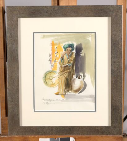 null PREKAS Paris, 1926-1999

Seated Moroccan, Marrakech, 1987

watercolor and gouache

signed,...