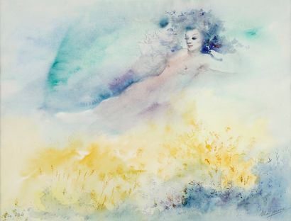 null MAD-JAROVA Antoinette, born in 1937

The Summer, 1985

watercolor signed lower...