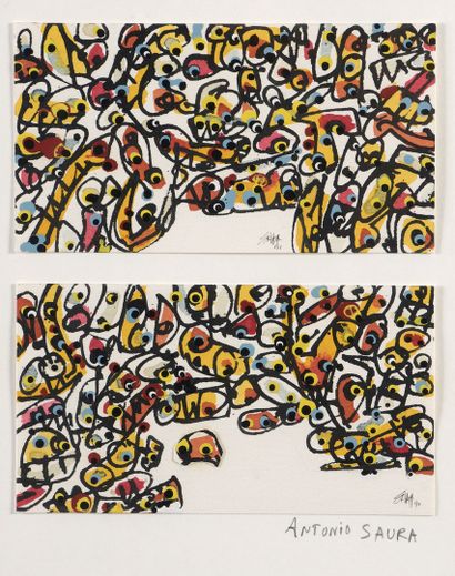 null SAURA Antonio, 1930-1998

Untitled, 91

two checkbook projects in gouache and...