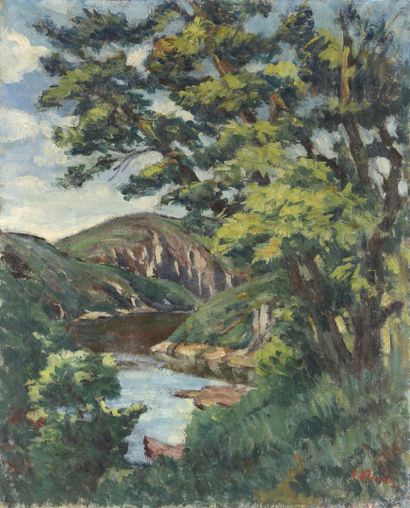 ALLUAUD Eugène, 1866-1947

Trees and river

oil...