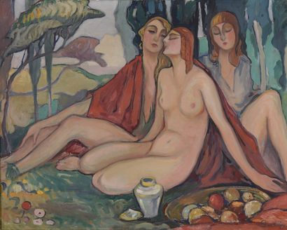 null STORCK Roméo, 1903-1991

Trois nus dans un parc

huile sur toile

signée en...