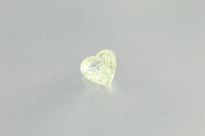 null Blue sapphire heart on paper.

Weight : 1, 69 cts. 

Plans of detachment.
