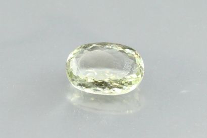 null Oval Prasiolite on paper.

Weight : 8, 55 cts.