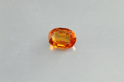 null Grenat orange - Hessonite ovale sur papier.

Sri Lanka.

Poids : 1, 84 cts.