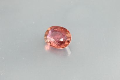 null Pink tourmaline oval on paper.

Weight : 1, 98 cts.