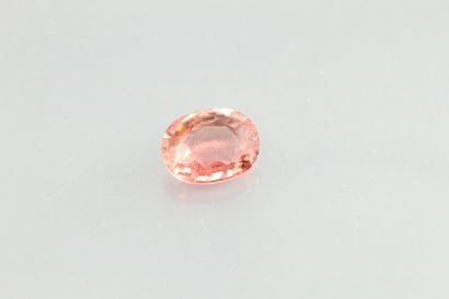 null Pink tourmaline oval on paper.

Weight : 1, 65 cts.