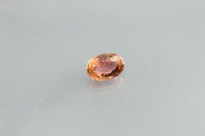 null Pink tourmaline oval on paper.

Weight: 1, 09 cts.