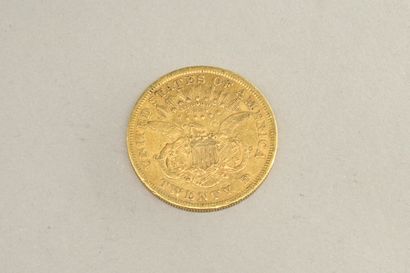 null 20 dollars gold coin "Liberty Head - Double Eagle" (1873)

Weight : 33.34 g....