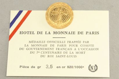 null Monnaie de Paris 

Médaille commémorative en or 920/1000 du 7ème centenaire...