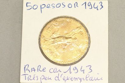 null Pièce en or de 50 Pesos (1943)

TTB à SUP.

Poids : 41.66 g.