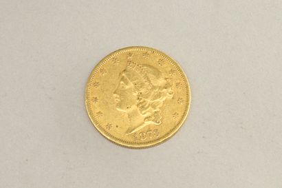null Pièce en or de 20 dollars "Liberty Head - Double Eagle" (1873)

Poids : 33.34...