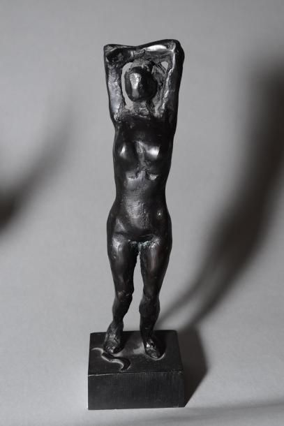GUIRAMAND Paul, 1926-2007, Femme aux bras levés bronze, fonte d'édition à patine...