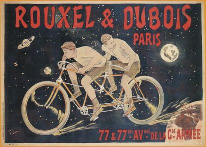 LUNEL F. Rouxel & Dubois Paris 1894 non entoilée pliée 139 x 98 cm (petit manque...