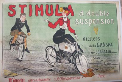 PAULME Georges Stimula (Saône et Loire) entoilée très bon état 116 x 78 cm