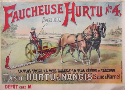 null Faucheuse Hurtu n°4 - Nangis (Seine et Marne) 78 x 61 cm