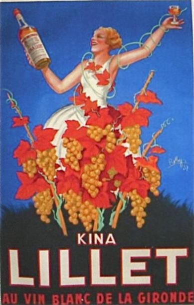 ROBYS Kina Lillet 1937 entoilée 130 x 200 cm bon état