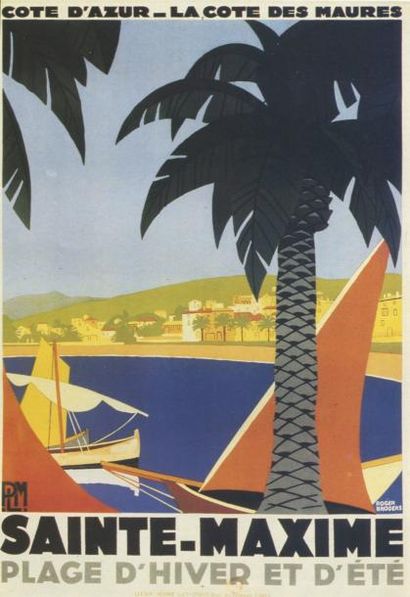 BRODERS Roger Sainte - Maxime 1928 la 1ére édition non entoilée 78 x 108 cm (imperfections...