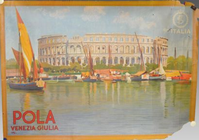 METLICOVITZ L. Poala Venezia Guila non entoilée (manque coin bas droit) 140 x 100...