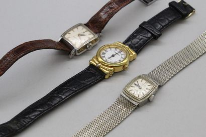 null Lot de trois montres bracelets de dame.

dont une OMEGA automatique.

(Prévoir...