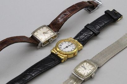 null Lot de trois montres bracelets de dame.

dont une OMEGA automatique.

(Prévoir...