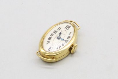 null CORA

Boitier de montre ovale en or jaune 18k (750). Cadran à fond blanc, chiffres...
