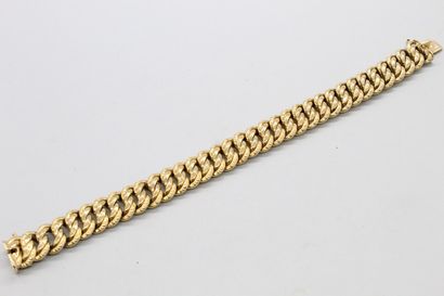 null Bracelet en or jaune 18k (750) à maille américaine 

Poinçon de maître. 

Poinçon...