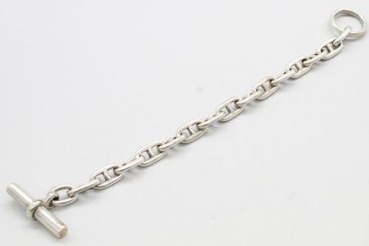 null Hermès, dans le goût de, 

Bracelet maille marine en argent (925), non signé....