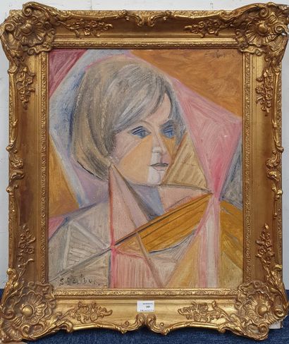 null RONGET Élisabeth, 1893-1972,

Portrait de Suzy Solidor, chanteuse, actrice et...