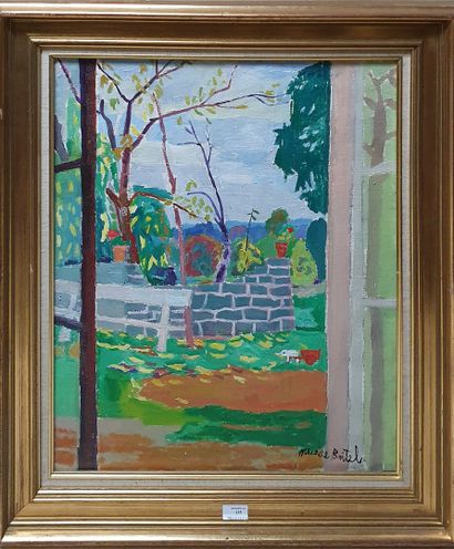 null BOITEL Maurice, 1919-2007,

Le jardin vu de la fenêtre,

huile sur toile, signée...