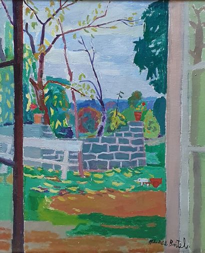 null BOITEL Maurice, 1919-2007,

Le jardin vu de la fenêtre,

huile sur toile, signée...
