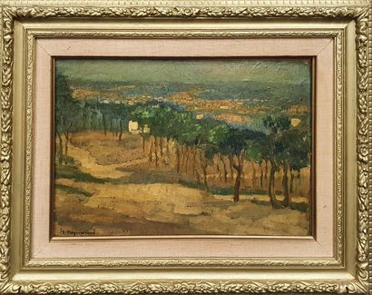 null HOGERWAARD Franz, 1892-1921,

Landscape, surroundings of Madrid,

oil on canvas...