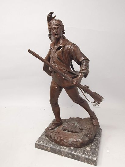 null CHOPPIN Paul François (1856-1937)

Volontaire de 1792

Bronze à patine brun...