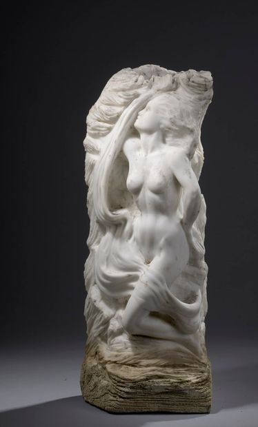 null FAYKOD Maria de (XXème - XXIème) 

La source, 1992

Sculpture en marbre de Carrare

salissures...
