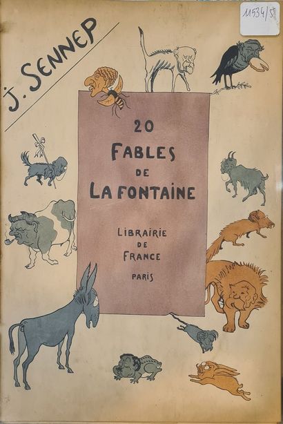 null SENNEP Jehan - 20 Fables de La Fontaine, ill. par Jehan Sennep. Paris Librairie...