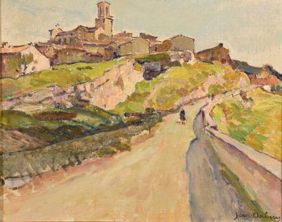 AUBERY Jean, 1880-1852,

Village provençal,

huile...