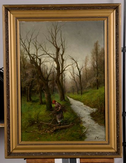 null CAPUANO Francesco, 1854-1908,

Shepherd - Fagotiere,

pair of oil on canvas...