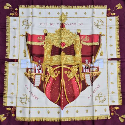 null HERMES PARIS 



Silk square pattern "view of the carriage of the galley la...