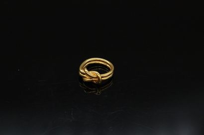 null HERMES PARIS 



Scarf ring in gilded metal model "Noeud". 



Diameter : 2...