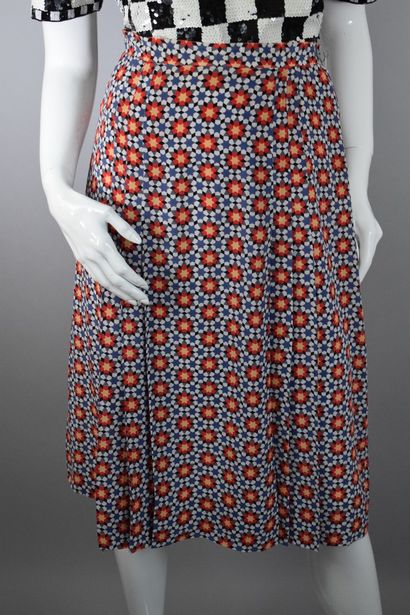 NINA RICCI 
 
Silk skirt with floral geometric...