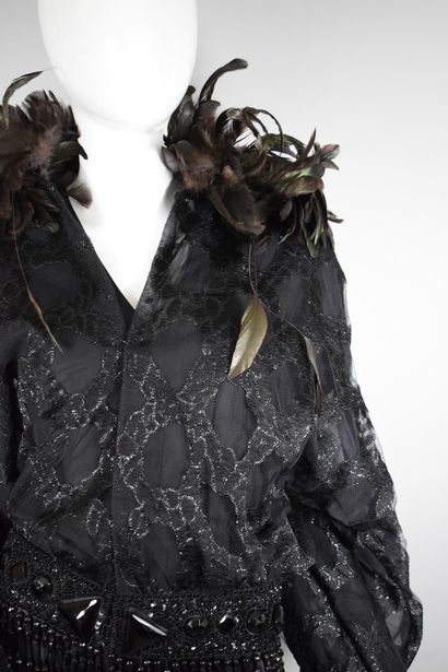 null LORIS AZZARO Haute Couture (attributed to)



Rare black lace and lurex jacket...