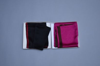 NINA RICCI 
 
Lot of two silk squares with...